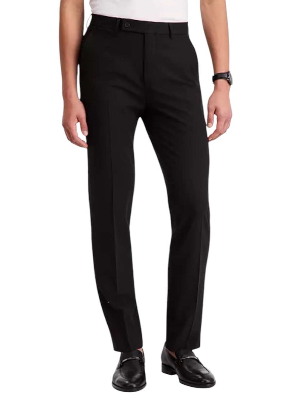 Calvin Klein Men’s Dress Pants Slim Fit Easy Care Solid Black Size 30W x 30L